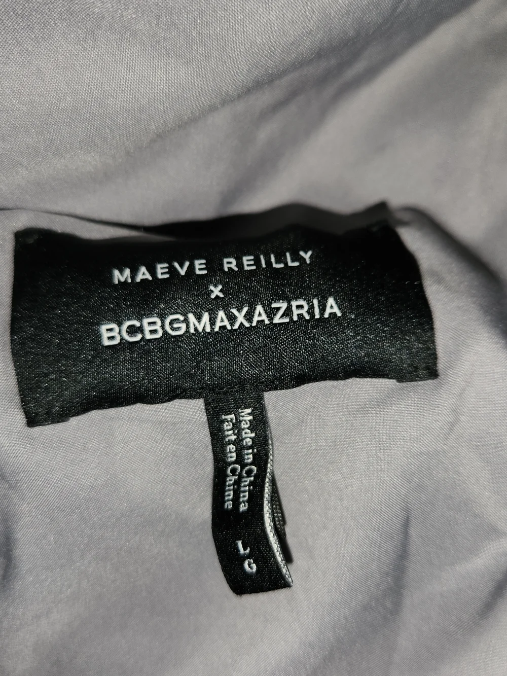 Maeve Reilly x BCBGMaxAzria Formosa Lace-Up Blazer Sz Large Gray Striped